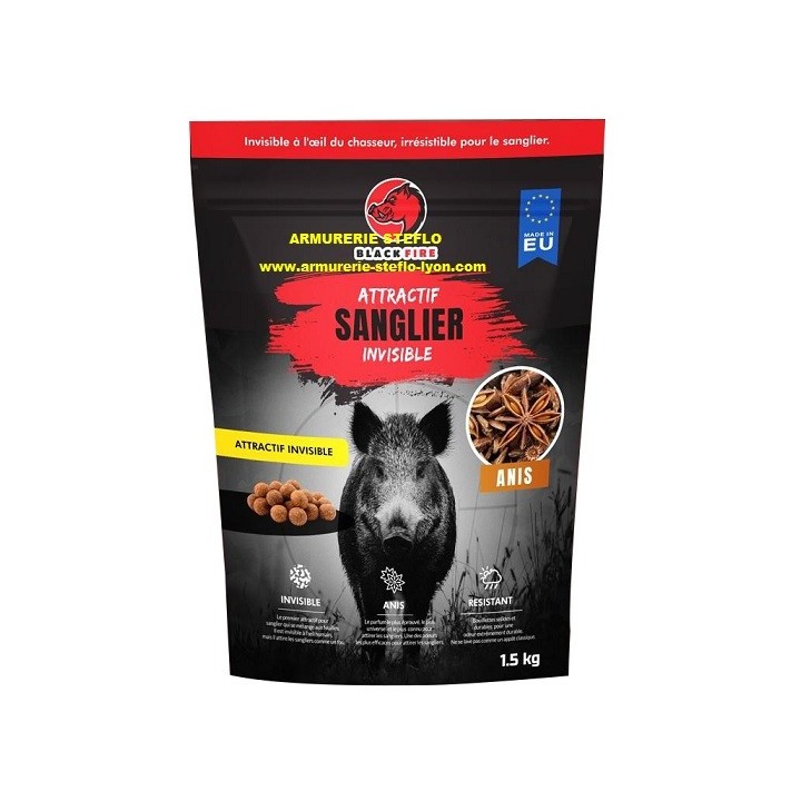 Black Fire attractif sanglier Invisible 1,5kg