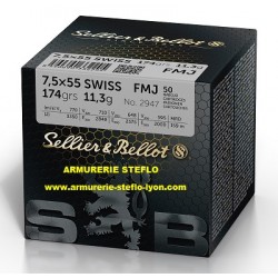 Sellier & Bellot 7.5x55 Swiss FMJ - Vrac (x50)