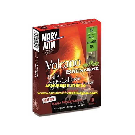 Mary-Arm Volcano Brenneke sous calibrée - 12/70 - 20g (x10)