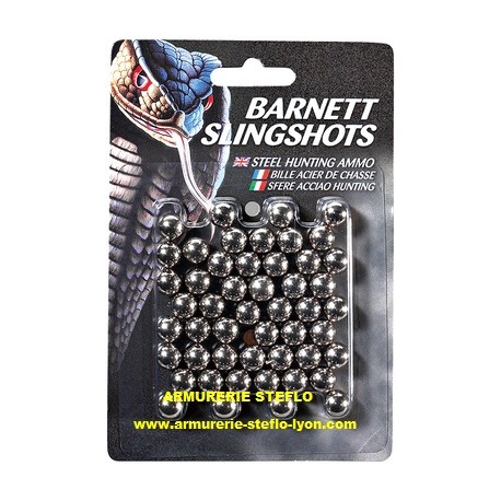 Billes acier Barnett pour lance-pierre - (x50)