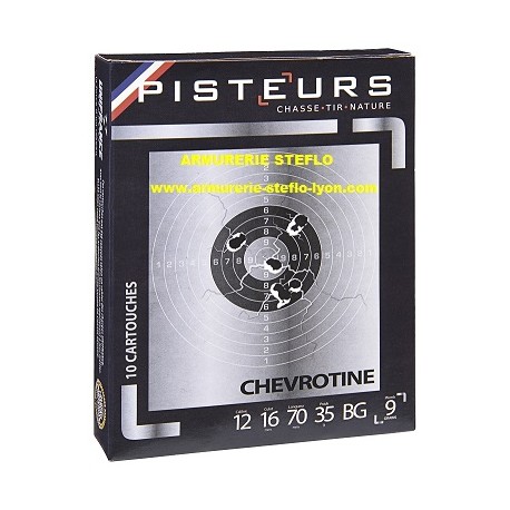 Pisteurs Chevrotine 12/70 - 9 grains - 35g - BG - (x10)