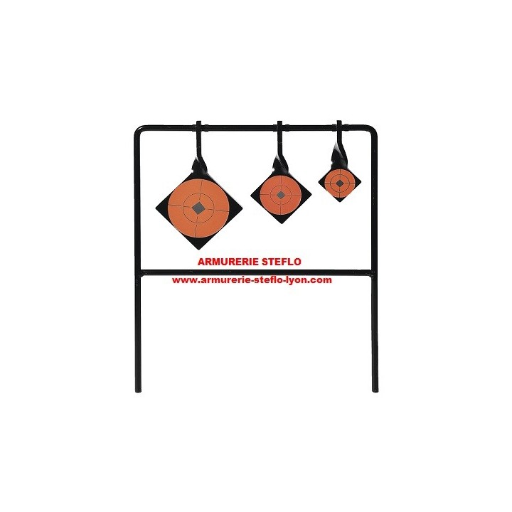 Cible de tir 22LR - 3 objectifs - Pisteurs