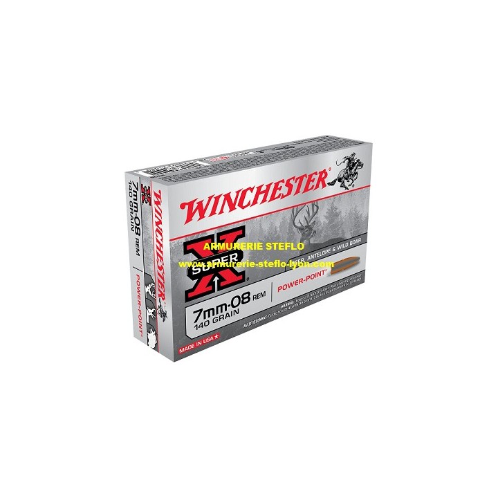 Winchester 7.08R Power Point - 140gr - (x20)