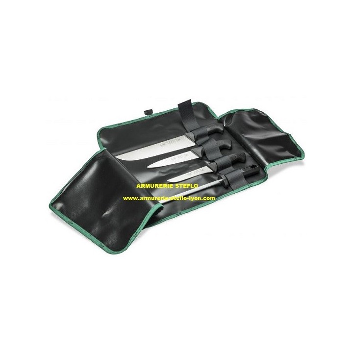 Trousse boucher noir (x4) - Sanelli