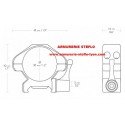 Colliers Hawke 30mm bas amovible