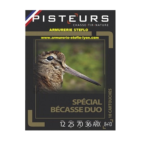 Pisteurs Spécial Bécasse Duo 12/70 - 8+10 - 36g - ARX