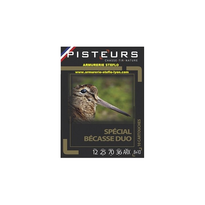 Pisteurs Spécial Bécasse Duo 12/70 - 8+10 - 36g - ARX