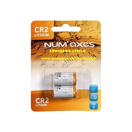 Pile CR2 3V - Num'axes - (x2)