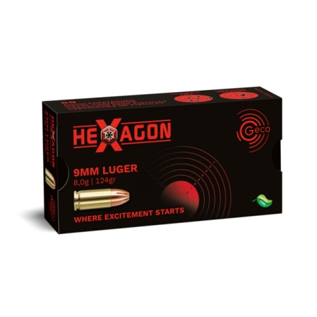 Geco 9x19 Hexagon 124grs