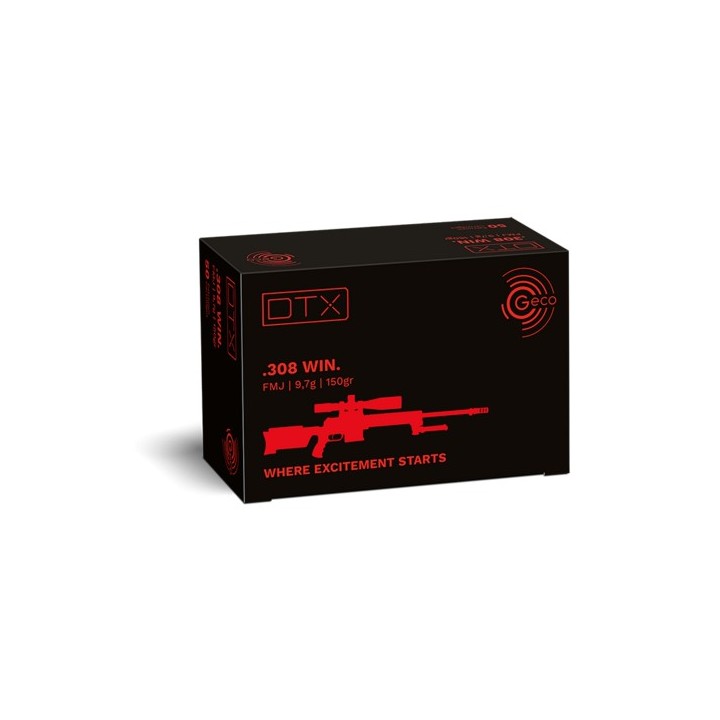 Geco 308W DTX FMJ - 150grs / 9.7g - (x50)