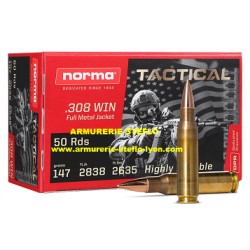 Norma Tac 308W FMJ - 9,5g/147grs - (x50)