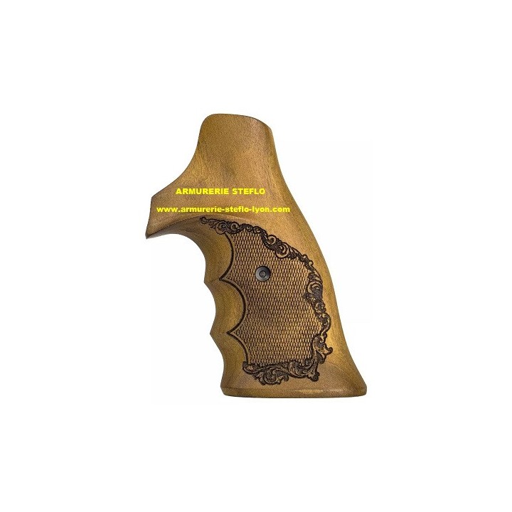 Belle poignée pour revolver Taurus en bois de noyer sud-américain