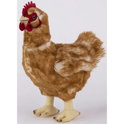 Peluche Poule rousse - 33cm