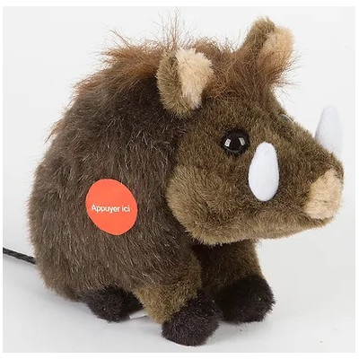 Peluche Sanglier sonore - 18cm