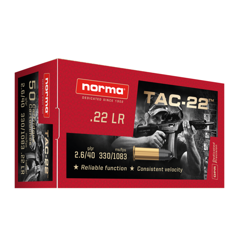 Norma 22 LR Tac USA 40g - (x50)