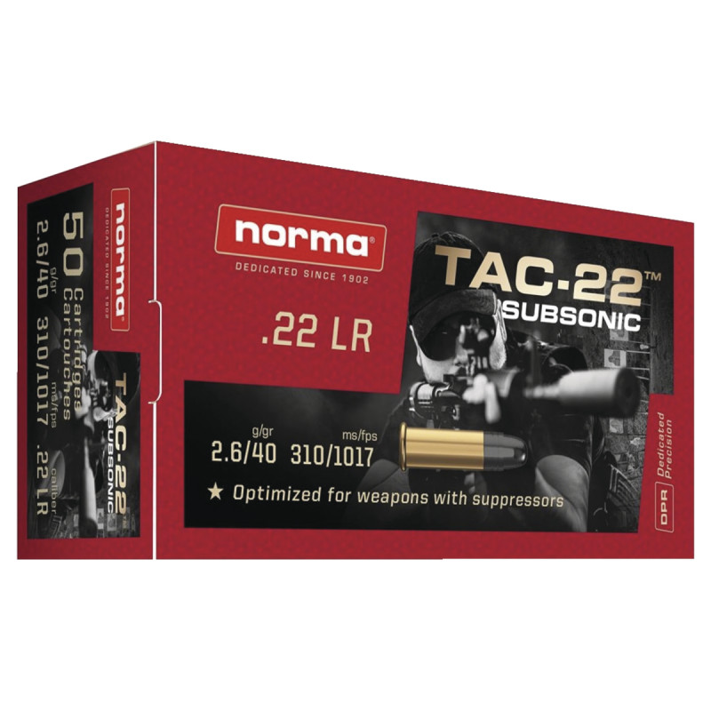 Norma 22 LR Subsonique (x50)