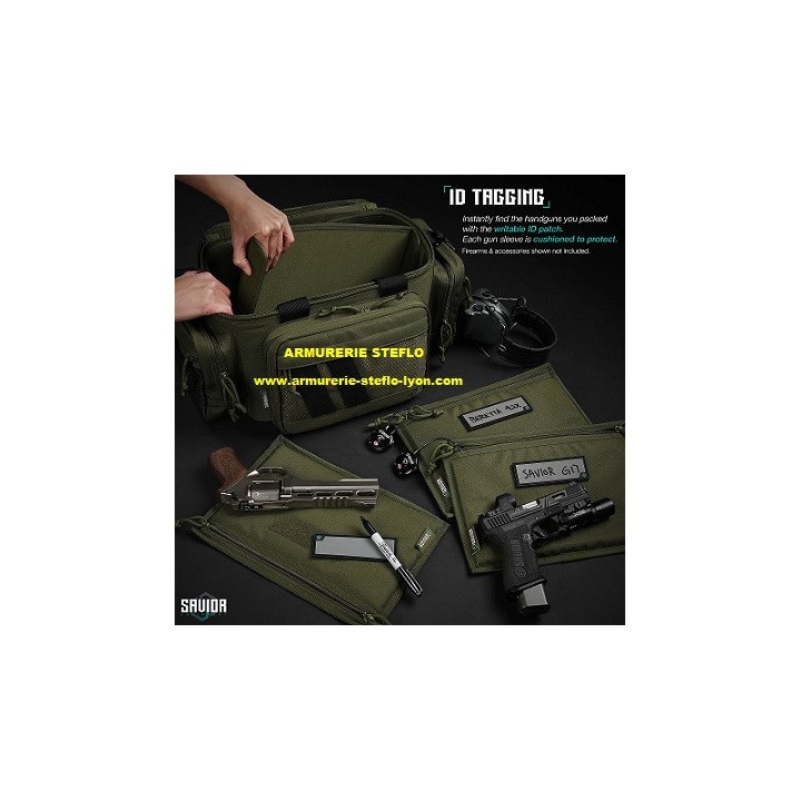 Pochette pour pistolet pour sac de tir Savior Specialist - Lot de 3