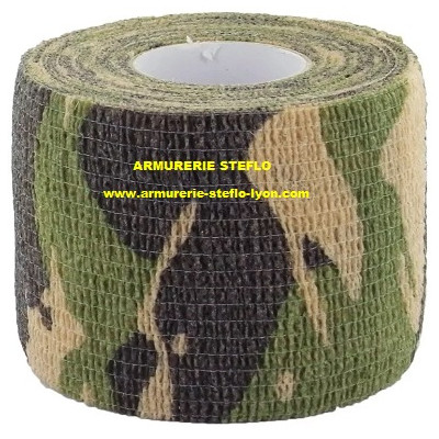 Rouleau adhesif Camouflage  - 5mx3,75cm