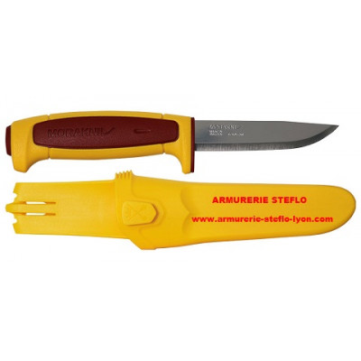Couteau de chasse Suédois Mora Stéflo jaune
