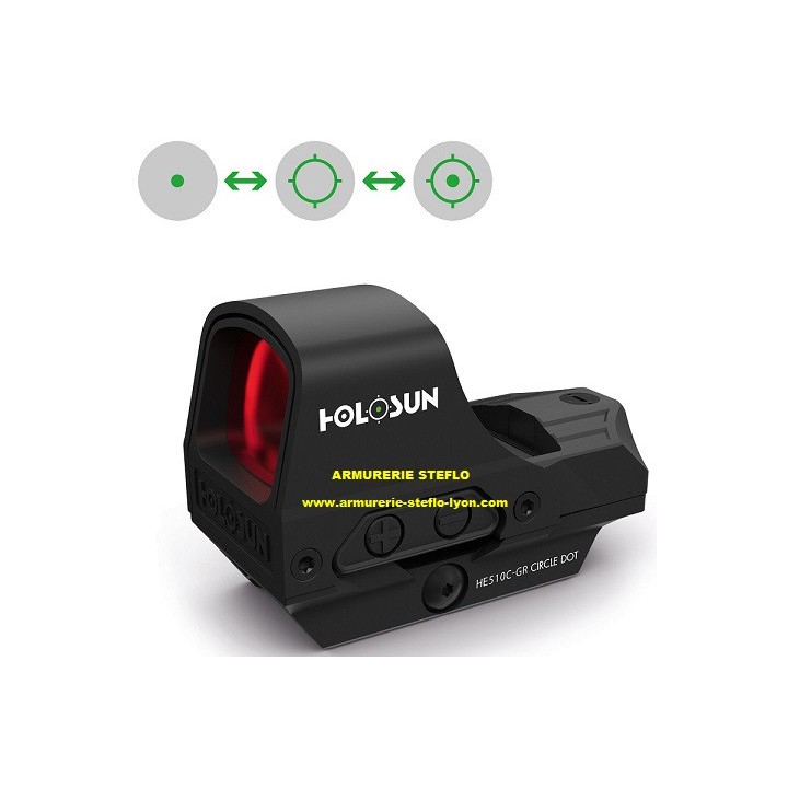 Holosun HE510C Green - Circle Dot - Noir