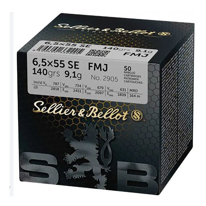Sellier & Bellot - 6,5x55 SE FMJ - Vrac (x50)