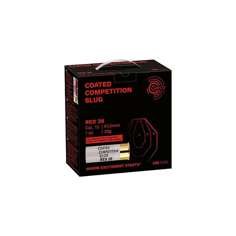 Geco Compétition Slug 12/67.5 CCS Red 28g (x100)