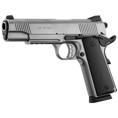 Tisas ZIG M 1911 Inox - rail - 5" - 9X19