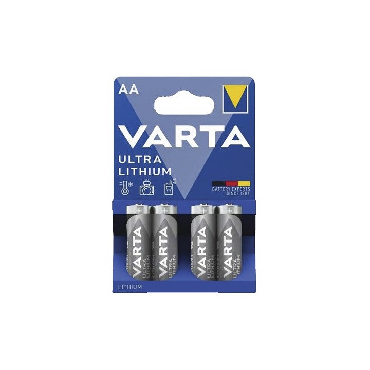 Pile lithium AA LR06 - Varta - (x4)