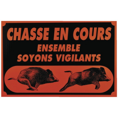 Panneau "Ensemble soyons vigilants" - 60x40cm