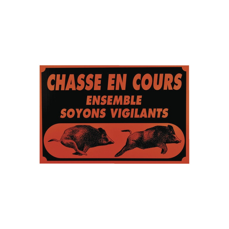 Panneau "Ensemble soyons vigilants" - 60x40cm