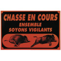 Panneau "Ensemble soyons vigilants" - 60x40cm