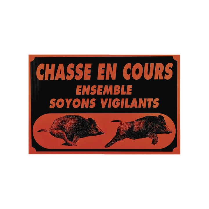 Panneau "Ensemble soyons vigilants" - 60x40cm
