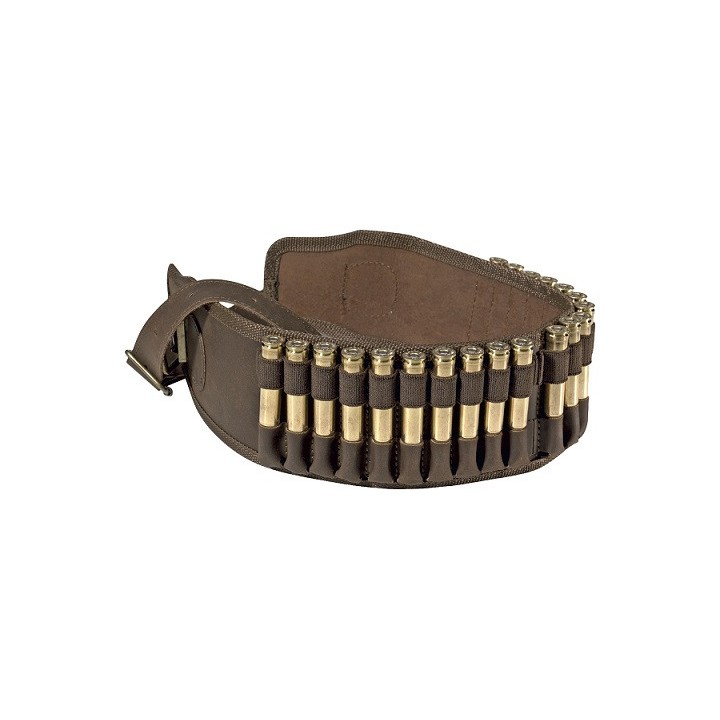 Cartouchière cuir grande chasse - 20 cartouches