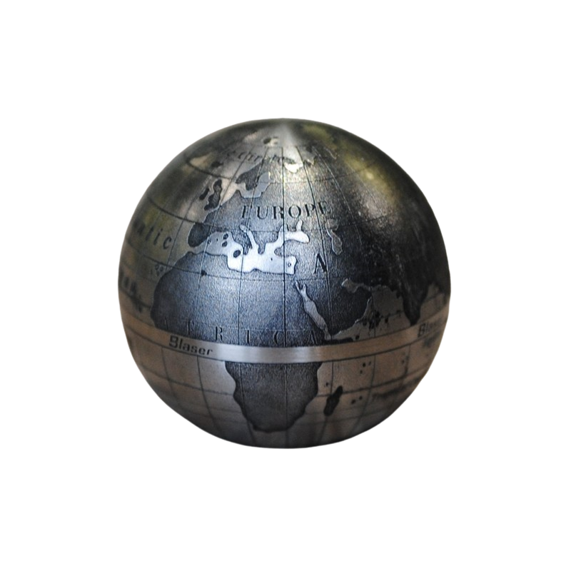 Boule acier 23mm Map Monde pour culasse - Blaser