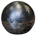 Boule acier 23mm Map Monde pour culasse - Blaser