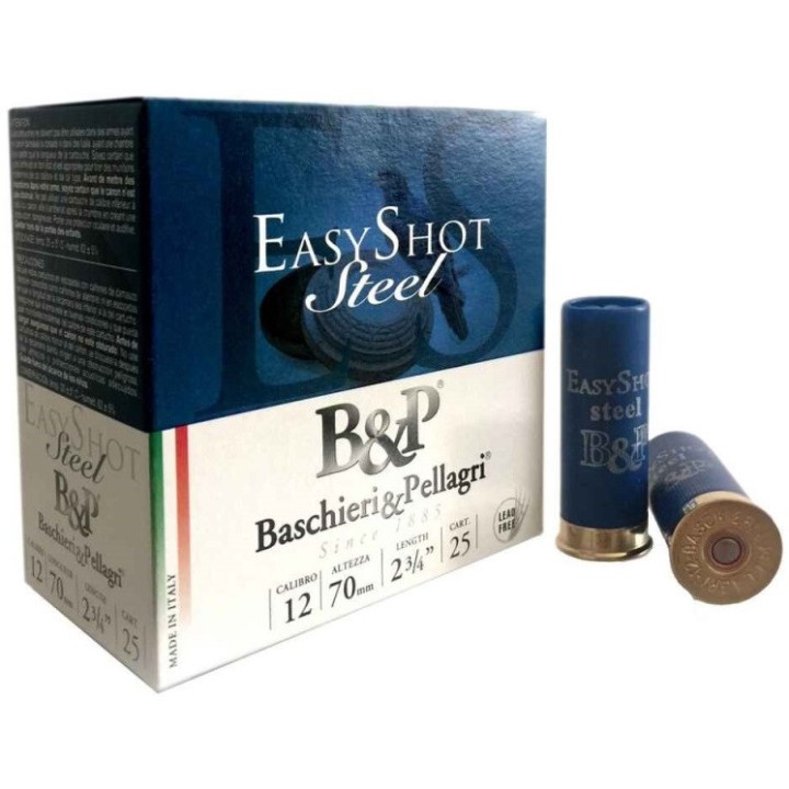 munition sans plomb ball trap B&P Easy shot Steel 28 - 12mm - 12/70