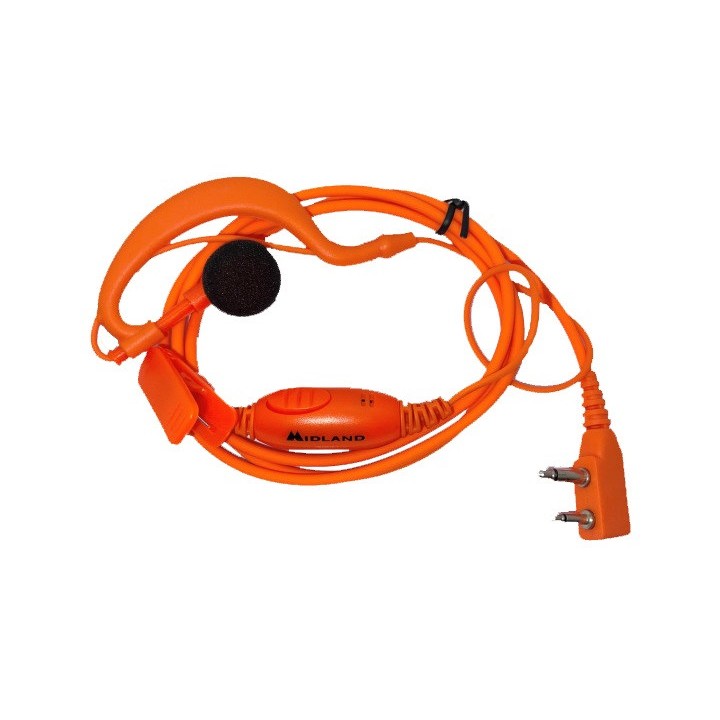 Oreillette avec micro - MA21-AF -  Orange - Midland G9