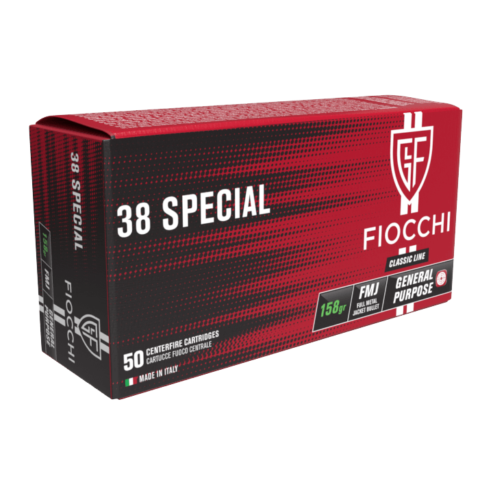 Fiocchi 38 Special FMJ - 158grs  - (x50)