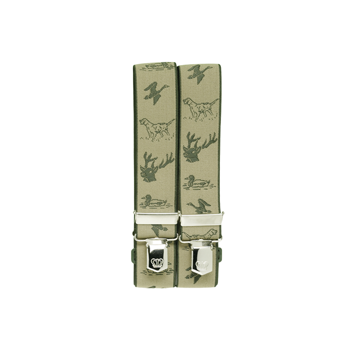 Bretelle motifs Cerf crème FRITZMANN