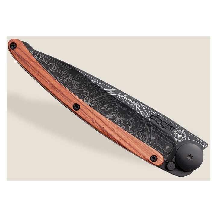 Deejo 37g - Black - Bois corail - Cadrans de voiture