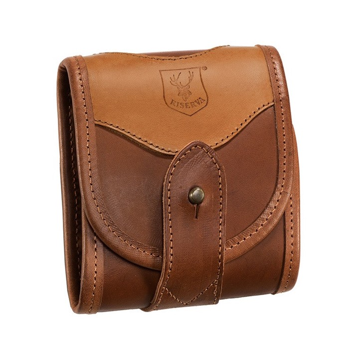 Cartouchière cuir à rabat 7 balles - Riserva