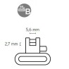 Bretelle Riserva cuir/carbone + 2 balles - grenadières Blaser