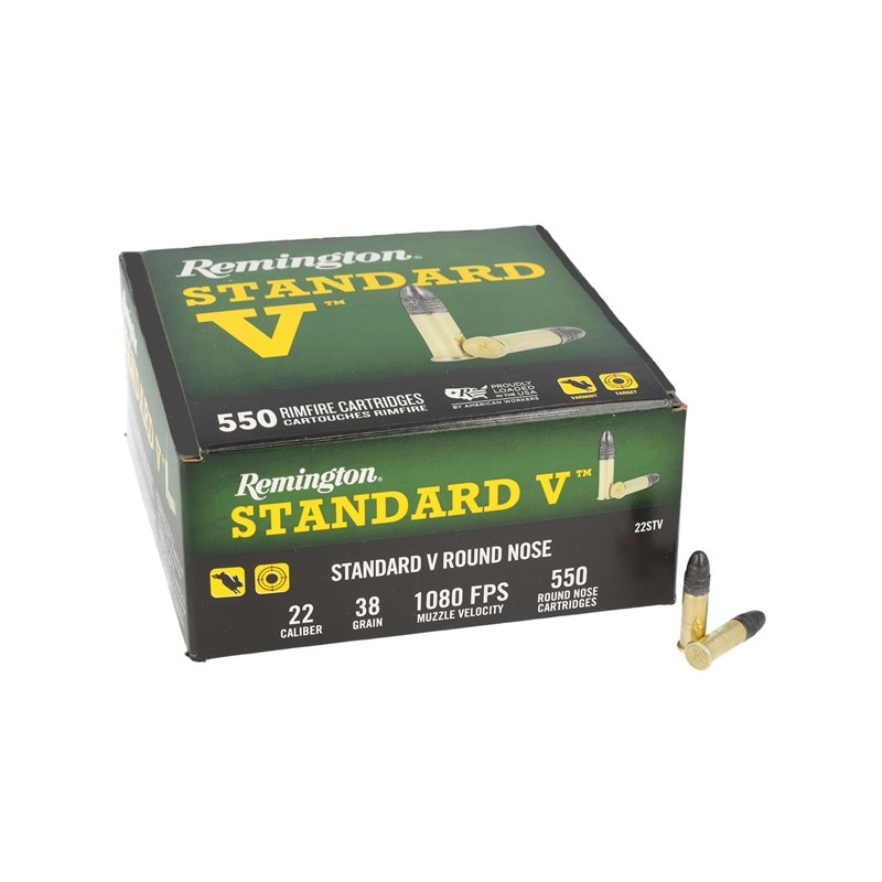 Remington Standard V 38gr HP - 22LR - (x550)