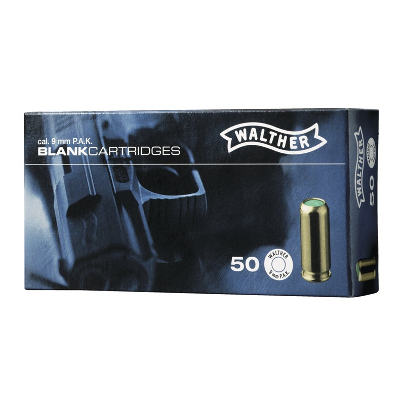 Walther 9mm PA à blanc - (x50)