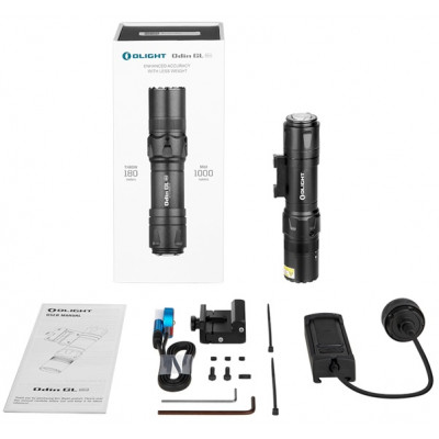 Olight Lampe ODIN GL Mini AR15 Laser 1000 lumens - Black