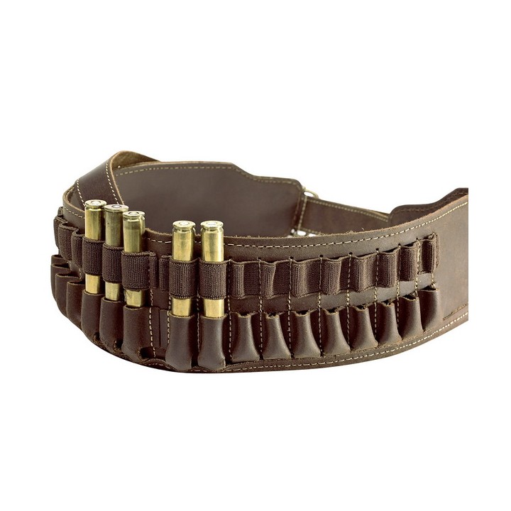 Cartouchière cuir balles 20 tubes-armurerie-steflo-chasse