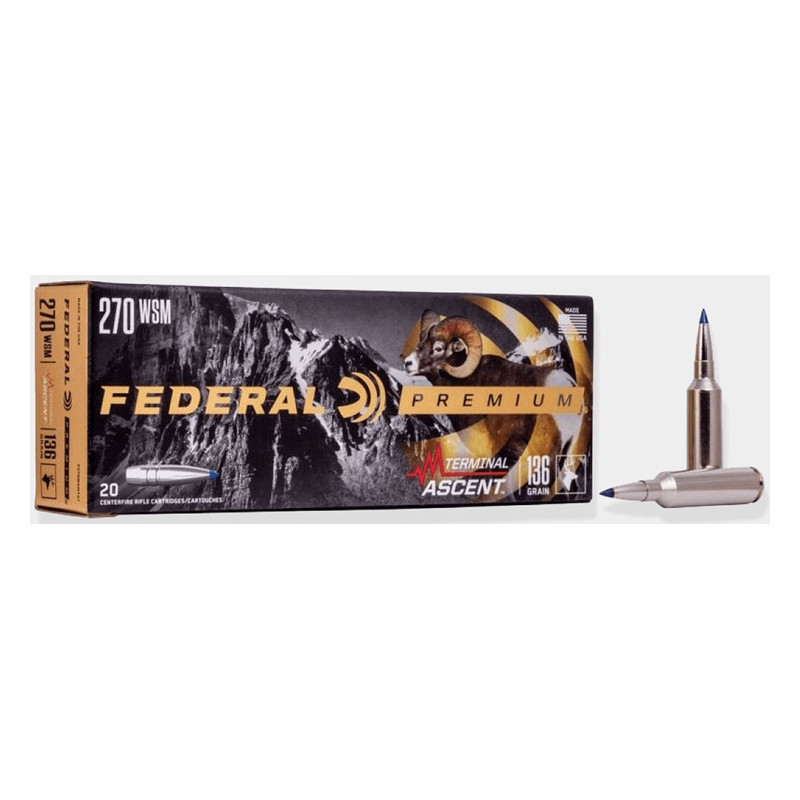Federal 270WSM Terminal Ascent - 8,8g/136grs - (x20)