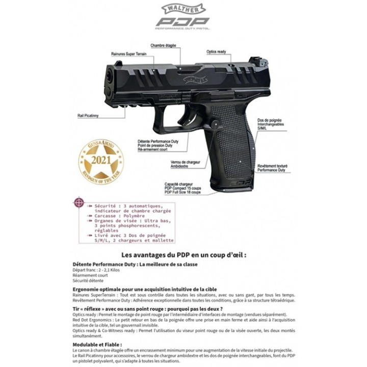 Walther PDP Pro SD FS OR - 5.1" - 9x19