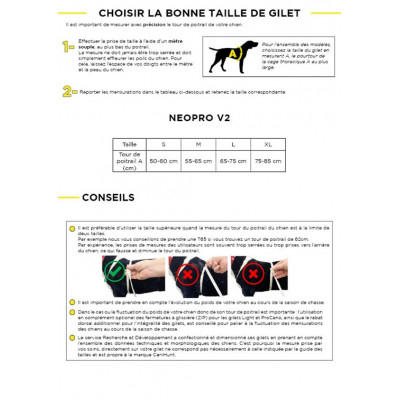 Gilet Canihunt dog - Flottaison néopro V2 - camo