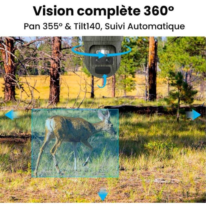 Piège photo Reolink - G770 - camo + panneau solaire